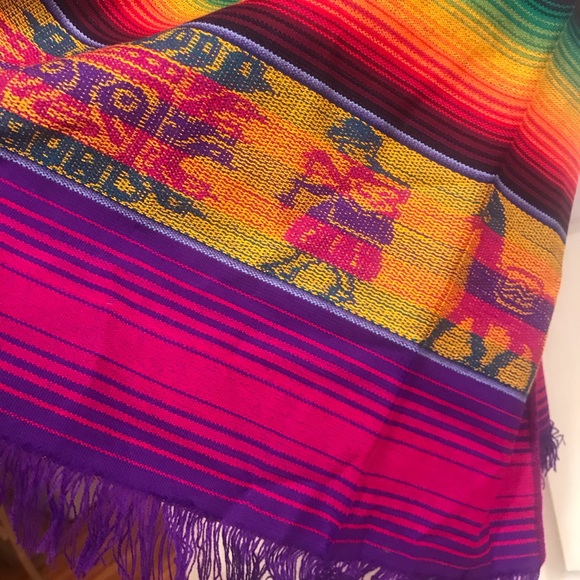 Pashmina multicolored Mexican Style - Picture 3 of 3